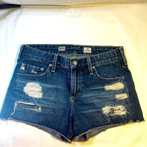 AG Adriano Goldschmied Relaxed Jean Shorts - 28 - Bonnie shorts